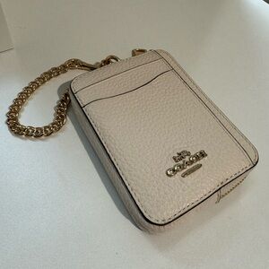 Coach Zip Pocket Card Case